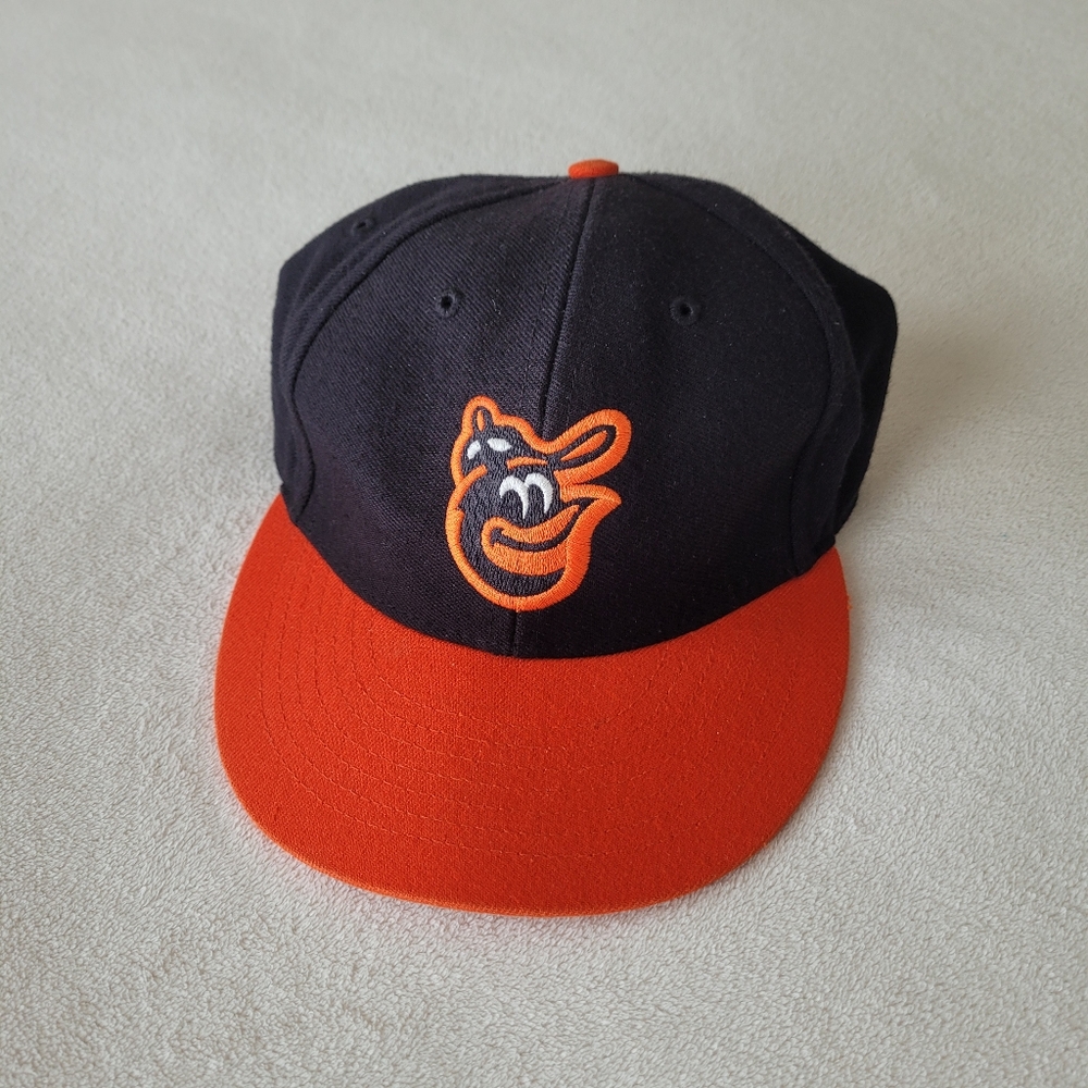Orioles Wool Blend Fitted Baseball Hat SIZE 7 1/4 MLB Cooperstown Collection